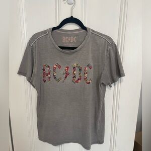 Lucky Brand “AC/DC” Embroidered T-shirt